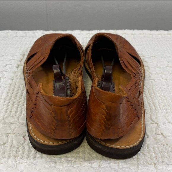 Men\'s Brown Handmade Leather Shoes/Sandals Sz 10 SKU 4616 main image 5